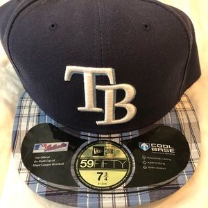 TB Rays official on-field cap 7 3/4 (61.5cm)